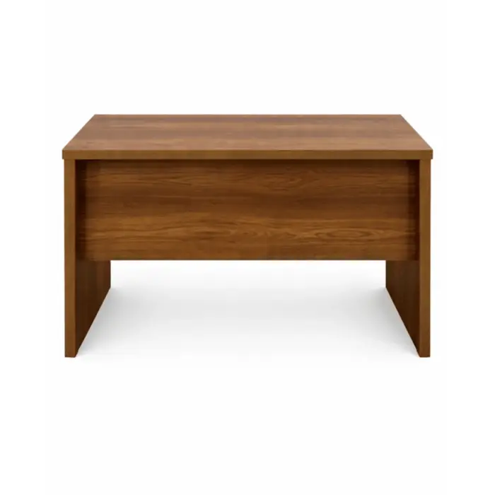 Bureau en Bois MDF avec Caisson 2 Tiroirs – Finition Foncée